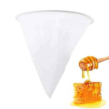 Инструмент за извличане на филтър за пчелен мед за пчелен мед Ултра-фина мрежа за многократна употреба мед филтър пчелин оборудване цедка за мед вино