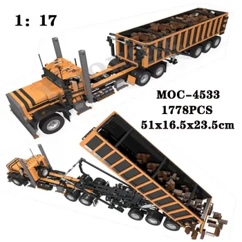 Класически MOC-4533 градивен блок кабина половин камион 1778PCS снаждане сграда блок модел възрастен и детски рожден ден играчка подарък