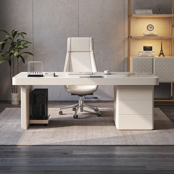 Луксозен професионален офис бюро изпълнителен минималистичен модерен компютър комплект идеи бюро маси работа mesa de computador мебели
