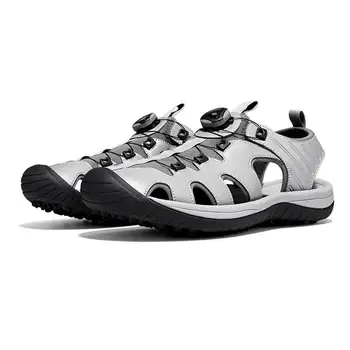 Лято Нови външни сандали за голф Мъжки дишащи обувки за голф Устойчиви на приплъзване спортни маратонки Външни шипове Голф спортни обувки