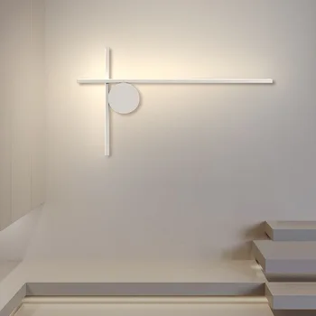 Минималистична лампа за спалня нощна лампа минималистичен модерен 2023 нов популярен коридор балкон творчески стена кърпа лампа