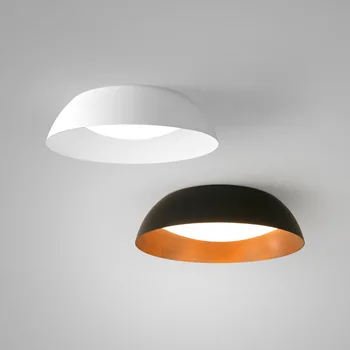 Модерна минималистична кръгла черна LED плафониера Скандинавско кухненско осветление Спалня Таванно осветление Всекидневна Таванно осветление