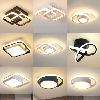 Модерни LED пътека таванни светлини Скандинавски коридор таванна лампа Вътрешни таванни лампи Енергоспестяваща всекидневна Балконско осветление