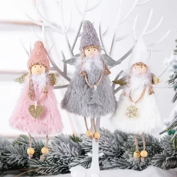 Нов ангел на любовта плюшено момиче коледна украса творчески коледно дърво висулка детски подаръци