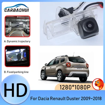 Нощно виждане Камера за задно виждане Камера за заден ход Кола Резервна камера HD CCD превозно средство за Dacia Renault Duster 2009 ~ 2016 2017 2018