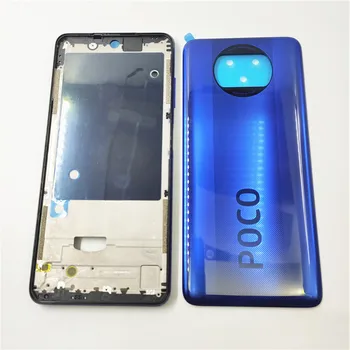 Оригинален пълен корпус за Xiaomi Poco X3 NFC X3 Pro Корпус на шасито на средната рамка + капак на батерията