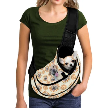 Печат при поискване Crossbody чанта за домашни любимци 3D отпечатани куче лабрадор модел декор обичай едно рамо куче чанта готов за кораб