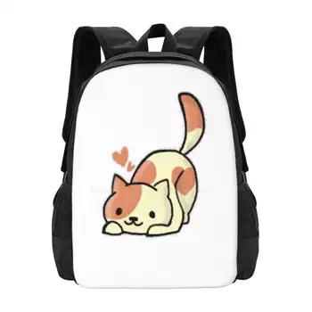 Праскови ( Neko Atsume ) Модел дизайн чанта студентска раница Neko Atsume праскови коте коте очарователни сладък котка