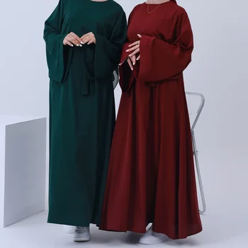 Рамадан Eid Basic Abaya Дубай Турция Nida обикновен мюсюлмански хиджаб рокля затворен Abayas за жени африкански ислямски облекло Kaftan роба