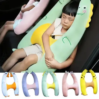 Регулируема възглавница за пътуване на автомобили Автомобилна H форма Възглавница за подкрепа на главата и шията Удобна детска седалка за облегалка за глава за автомобили Превозни средства