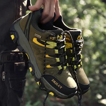 Спортове на открито Про-планински туристически обувки Мъже Жени Трекинг Носете Съпротива Обувки за ходене Обувки за скално катерене Лято