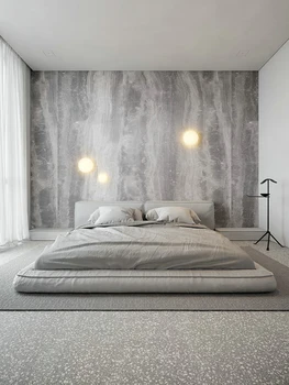 Технология кърпа легло крем бяло меко легло етаж легло японски татами Джи вятър надолу
