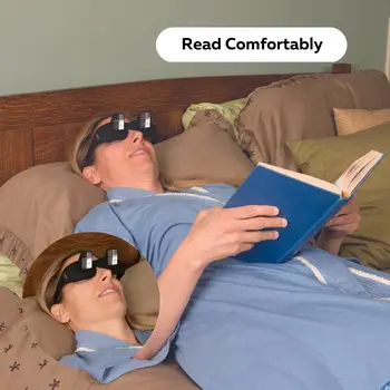 Удивителни Мързелив творчески перископ Хоризонтален телевизор за четене Седящ изглед Очила на леглото Легни легло Призма Очила Мързеливите очила