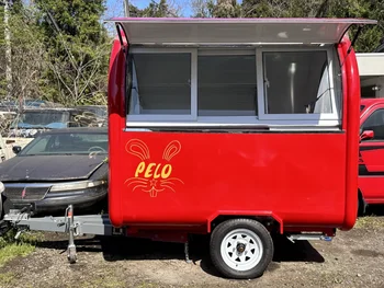 персонализирана 3-колесна мини електрическа триколка piaggio tuk tuk food truck food shop mobile food cart with full kitchen for sale