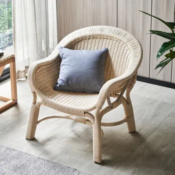 скандинавски творчески ръчно тъкан стол за отдих