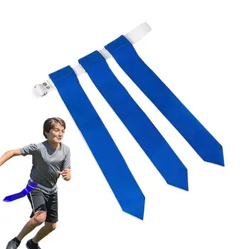 флаг футболни колани деца двойно D ключалката дизайн играч флаг регулируеми футболен колан за всички възрасти на закрито на открито обучение забавно