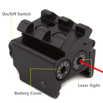 Тактически пистолет Glock лазерен мерник подходящ за Picatinny 20mm релсов лазерен колиматор